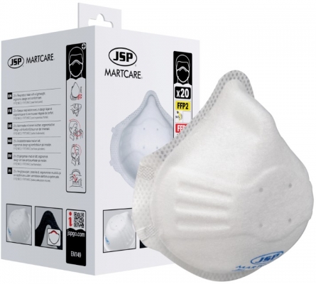 Masca de unica folosinta Martcare M21 JSP, FFP2 cu supapa, 20 buc/cutie